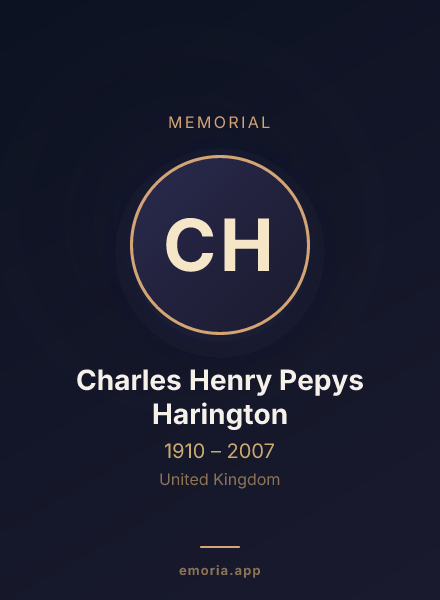 Memorial portrait of Charles Henry Pepys Harington