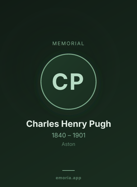 Memorial portrait of Charles Henry Pugh