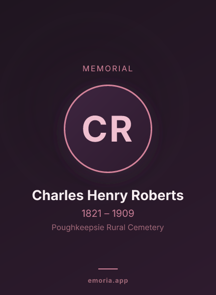 Memorial portrait of Charles Henry Roberts