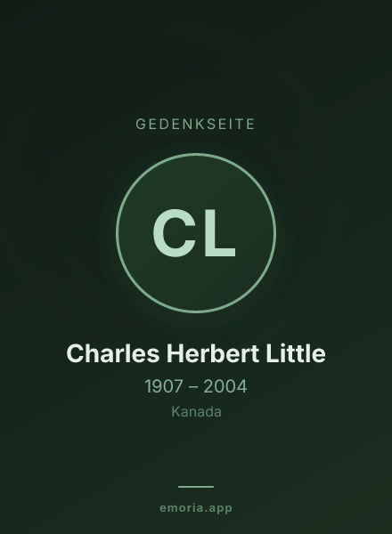 Gedenkportrait von Charles Herbert Little