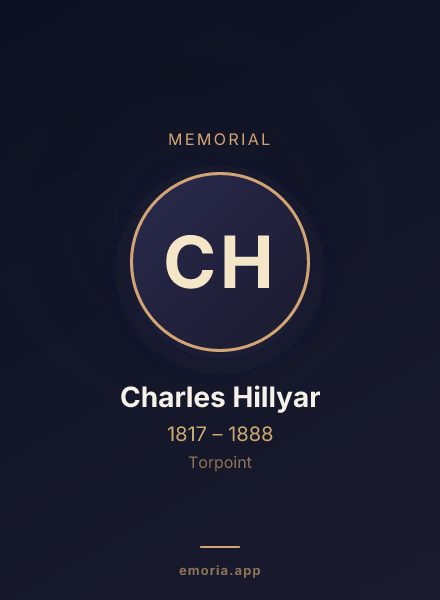Memorial portrait of Charles Hillyar
