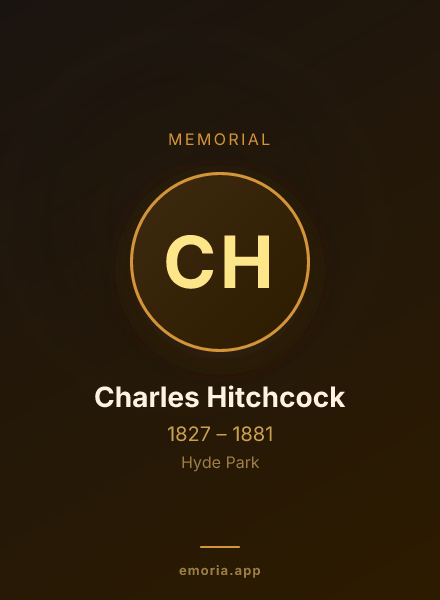 Memorial portrait of Charles Hitchcock