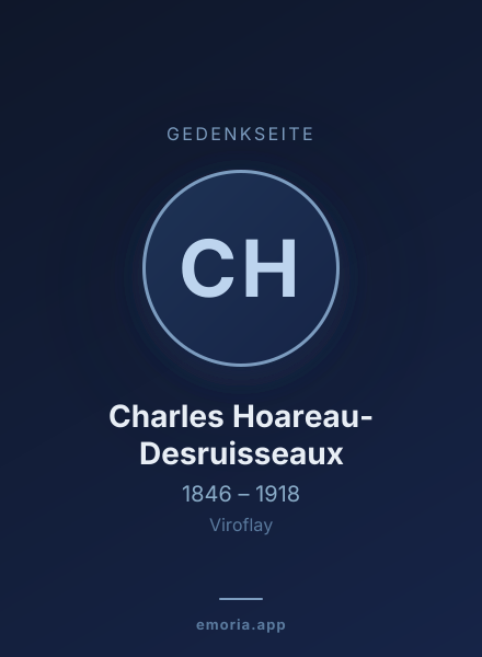 Gedenkportrait von Charles Hoareau-Desruisseaux