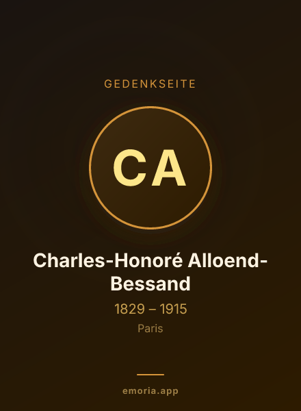 Gedenkportrait von Charles-Honoré Alloend-Bessand