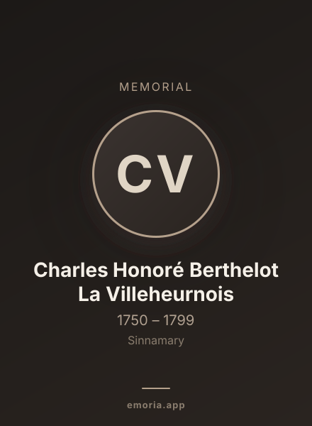 Memorial portrait of Charles Honoré Berthelot La Villeheurnois