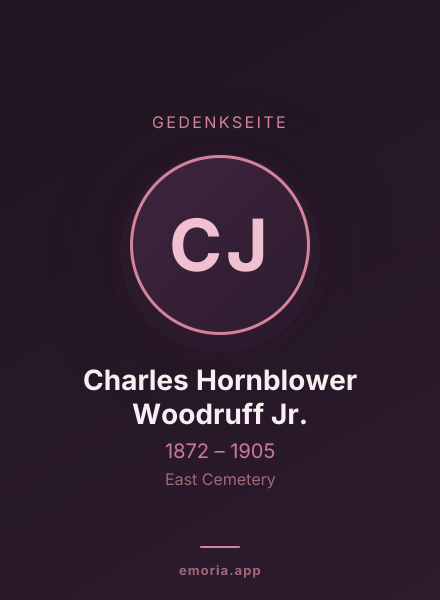 Gedenkportrait von Charles Hornblower Woodruff Jr.