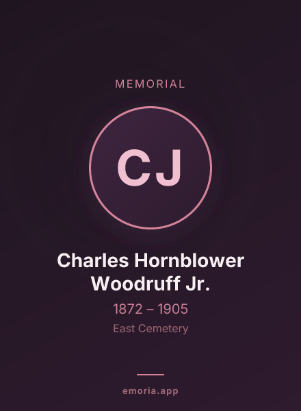 Memorial portrait of Charles Hornblower Woodruff Jr.