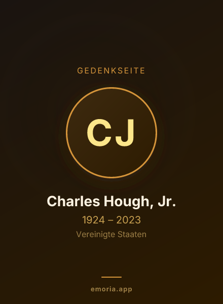 Gedenkportrait von Charles Hough, Jr.
