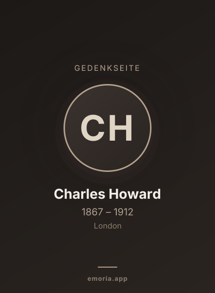 Gedenkportrait von Charles Howard