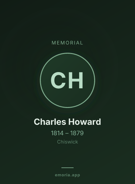 Memorial portrait of Charles Howard