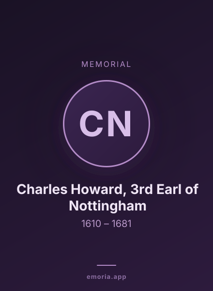 Memorial portrait of Charles Howard, 3rd Earl of Nottingham