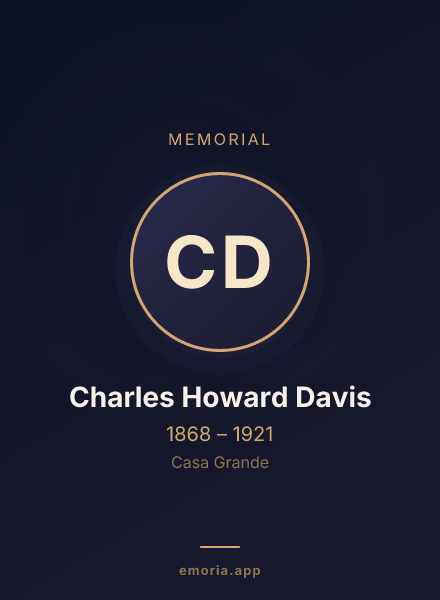 Memorial portrait of Charles Howard Davis