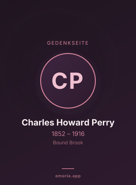 Gedenkportrait von Charles Howard Perry