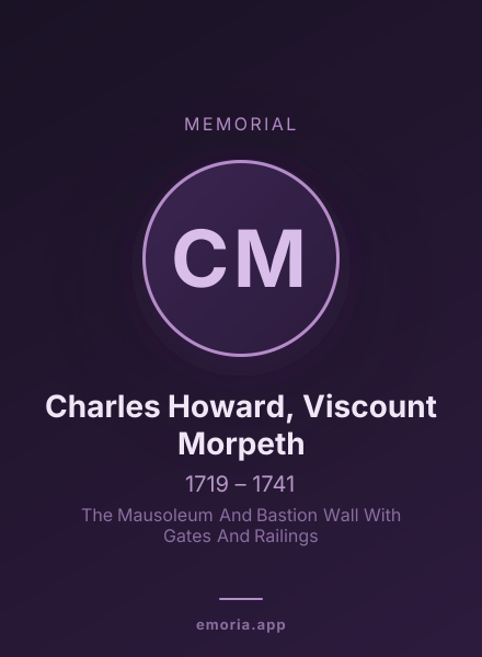 Memorial portrait of Charles Howard, Viscount Morpeth