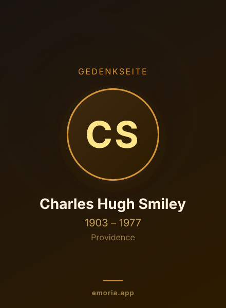 Gedenkportrait von Charles Hugh Smiley