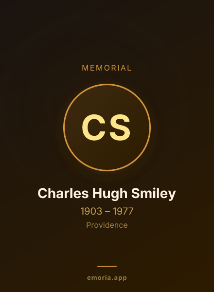 Memorial portrait of Charles Hugh Smiley