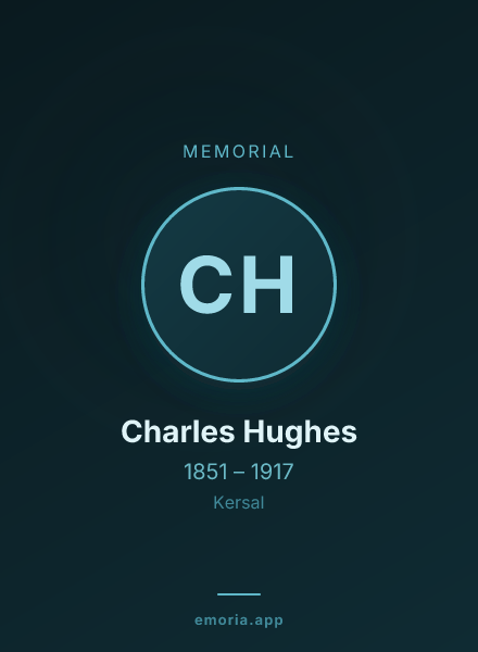 Memorial portrait of Charles Hughes