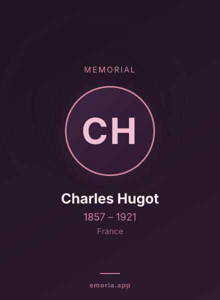 Memorial portrait of Charles Hugot