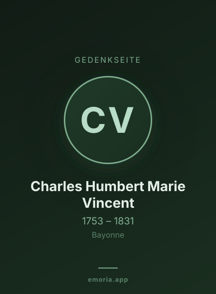 Gedenkportrait von Charles Humbert Marie Vincent