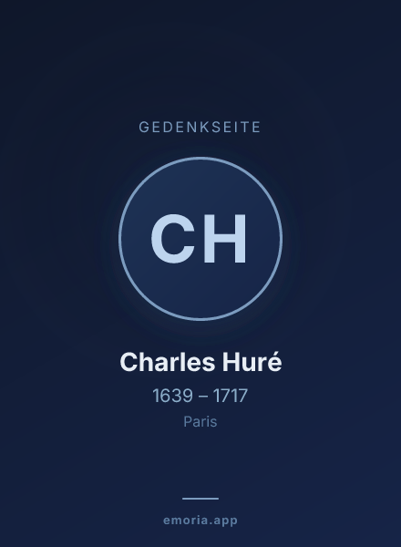 Gedenkportrait von Charles Huré