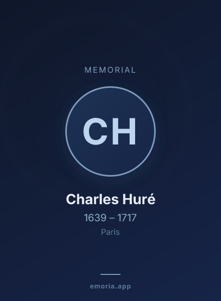 Memorial portrait of Charles Huré