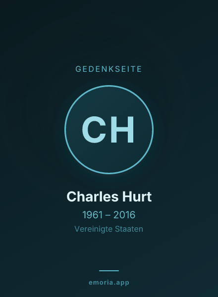 Gedenkportrait von Charles Hurt