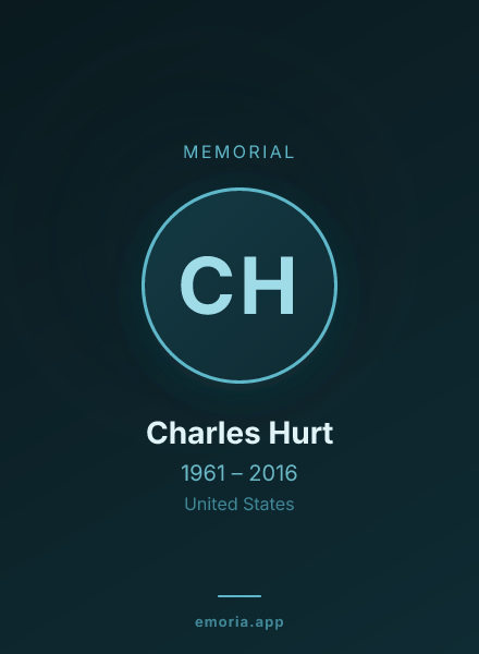 Memorial portrait of Charles Hurt