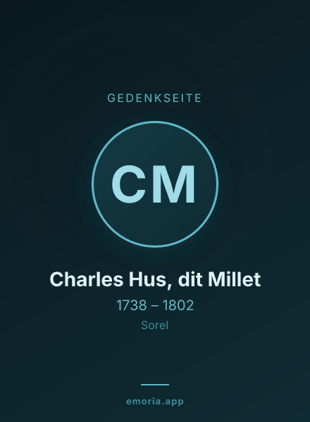 Gedenkportrait von Charles Hus, dit Millet