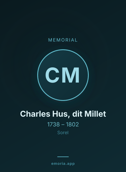 Memorial portrait of Charles Hus, dit Millet
