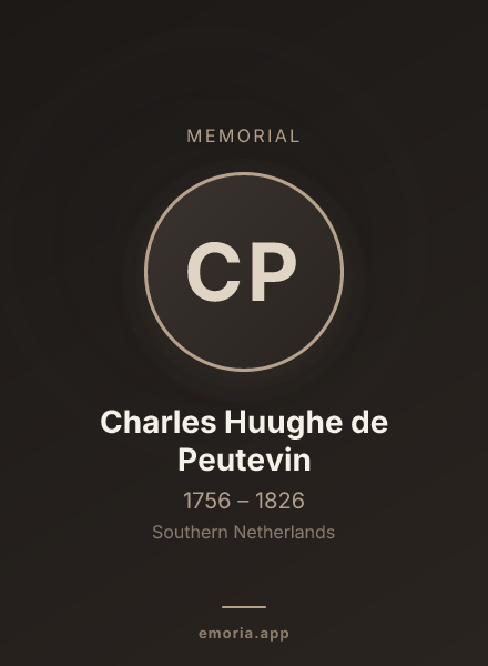 Memorial portrait of Charles Huughe de Peutevin
