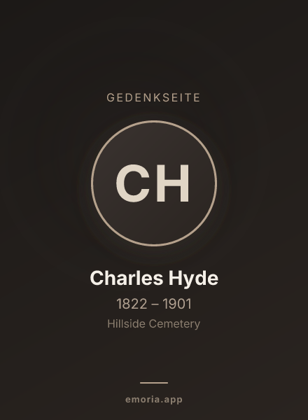 Gedenkportrait von Charles Hyde