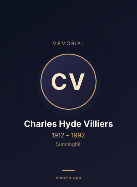Memorial portrait of Charles Hyde Villiers