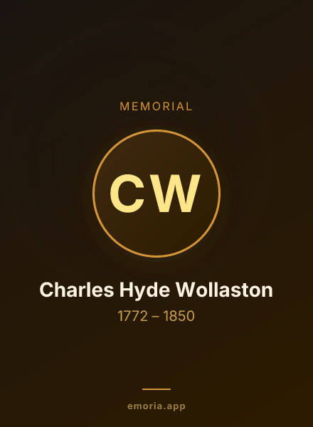 Memorial portrait of Charles Hyde Wollaston