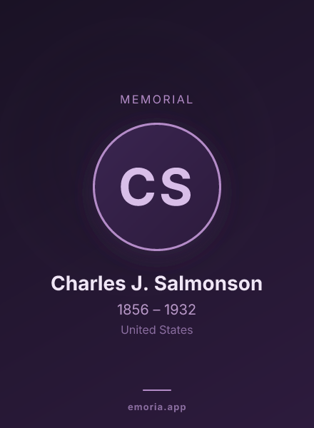 Memorial portrait of Charles J. Salmonson