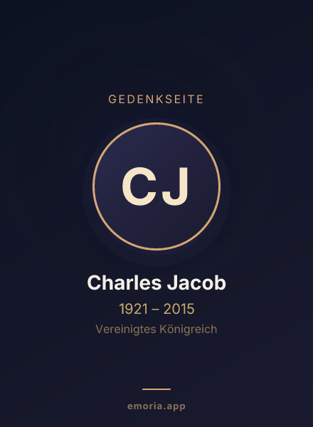 Gedenkportrait von Charles Jacob