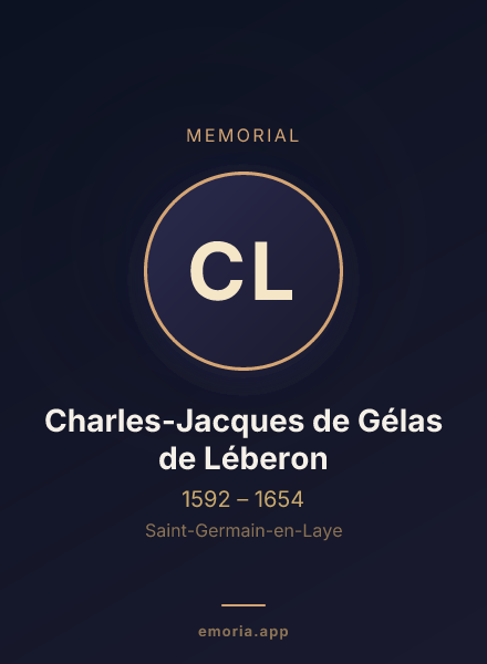 Memorial portrait of Charles-Jacques de Gélas de Léberon