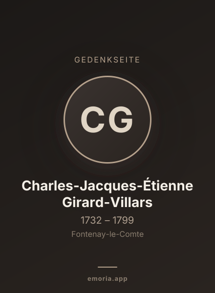 Gedenkportrait von Charles-Jacques-Étienne Girard-Villars