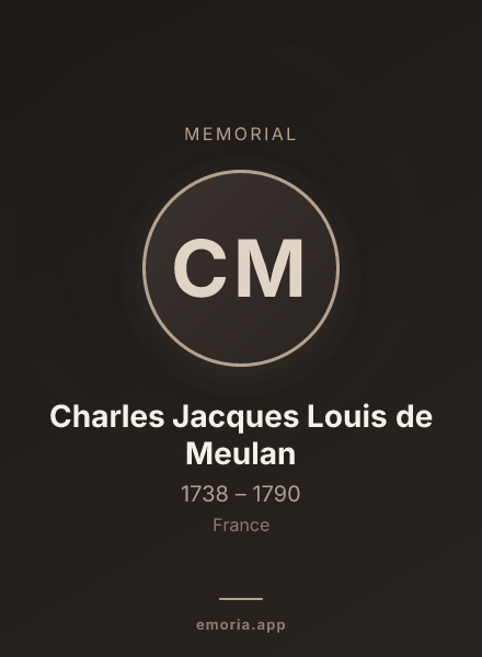 Memorial portrait of Charles Jacques Louis de Meulan