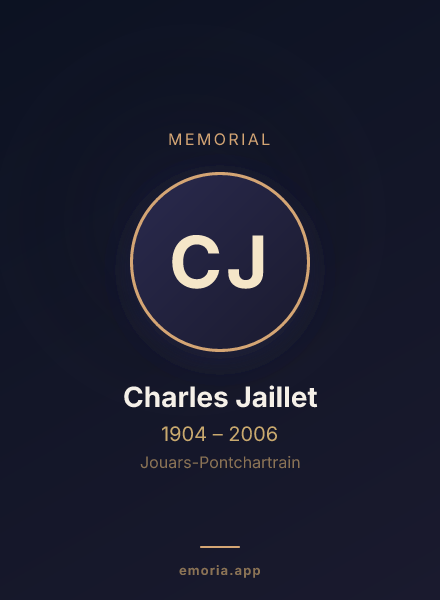 Memorial portrait of Charles Jaillet