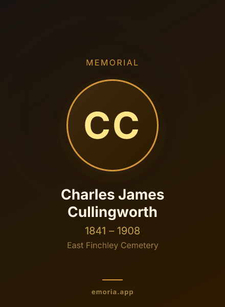 Memorial portrait of Charles James Cullingworth