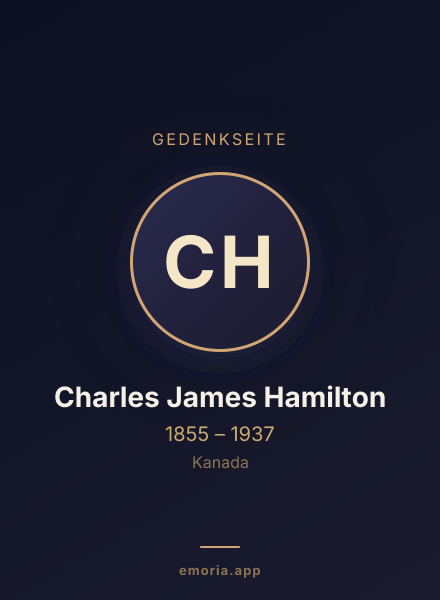 Gedenkportrait von Charles James Hamilton