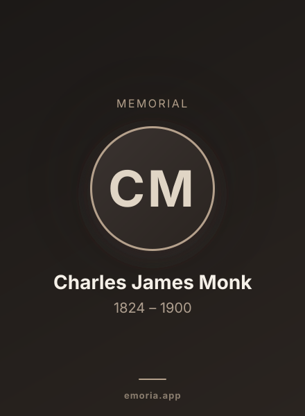Memorial portrait of Charles James Monk