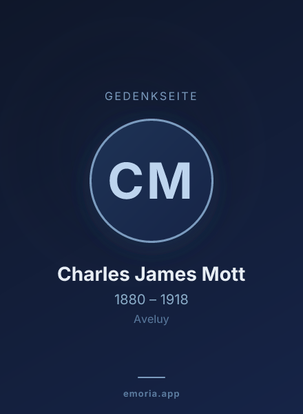 Gedenkportrait von Charles James Mott