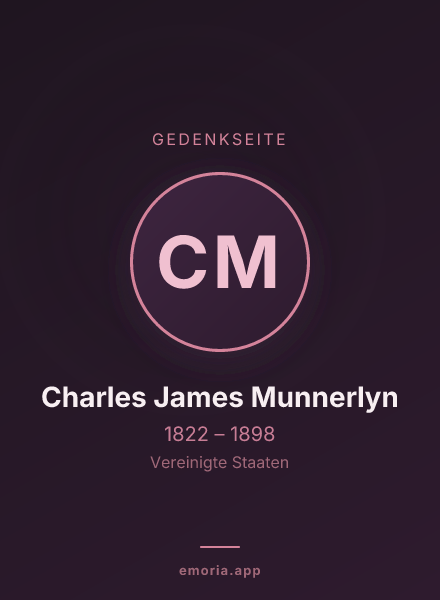 Gedenkportrait von Charles James Munnerlyn