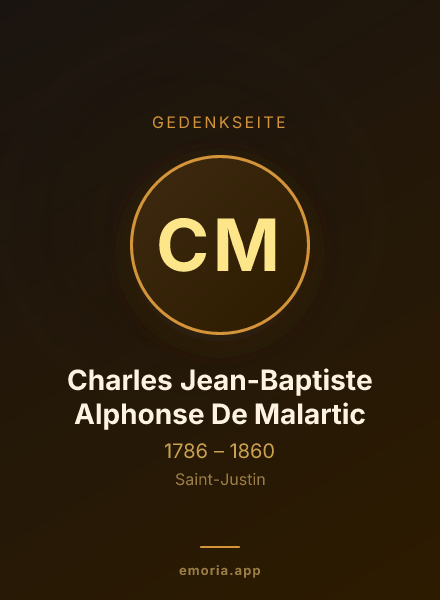 Gedenkportrait von Charles Jean-Baptiste Alphonse De Malartic