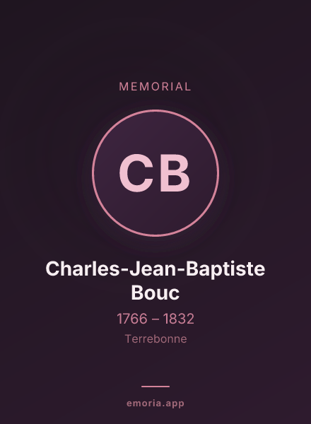 Memorial portrait of Charles-Jean-Baptiste Bouc