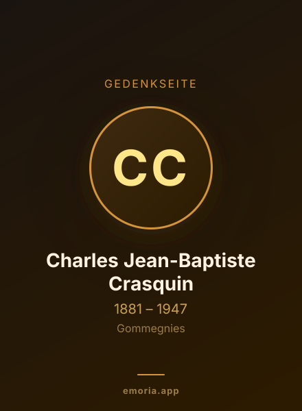 Gedenkportrait von Charles Jean-Baptiste Crasquin