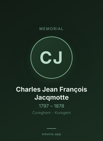 Memorial portrait of Charles Jean François Jacqmotte