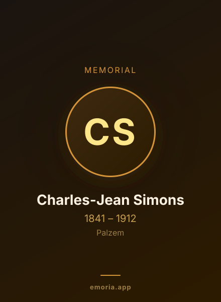 Memorial portrait of Charles-Jean Simons