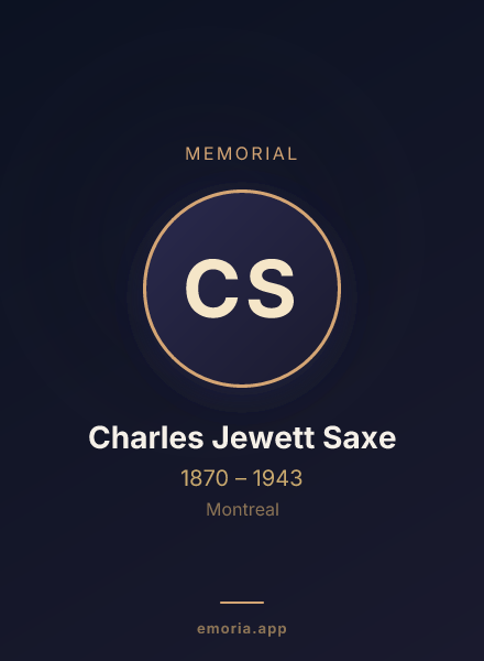 Memorial portrait of Charles Jewett Saxe